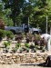 Front yard landscape bed installation