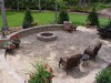 Plantings around a patio