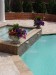 Water Feature falling into pool