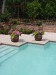 Travertine pool surround