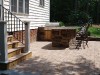 Entrance to paver patio