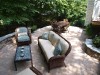 Dining area on paver patio