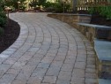 Running bond paver pathway