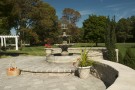 Fountian on raised patio