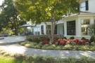 Paver walkway between patios