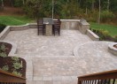 Multi-Level Patio with outdoor kitchen and gas Fire Pit