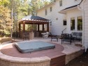 Outdoor hottub and outdoor kitchen