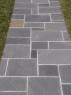 Bluestone pathway set in mortar